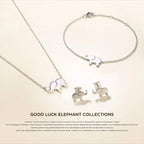 Lucky Elephant Necklace 925 Sterling Silver Necklace 
