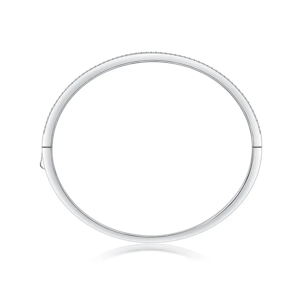 Set With Top-quality Moissanite, This Luxurious And Fashionable Light Luxury Jewelry Silver Bracelet Is Made Of S925 Silver Electroplated With Platinum NP Collection