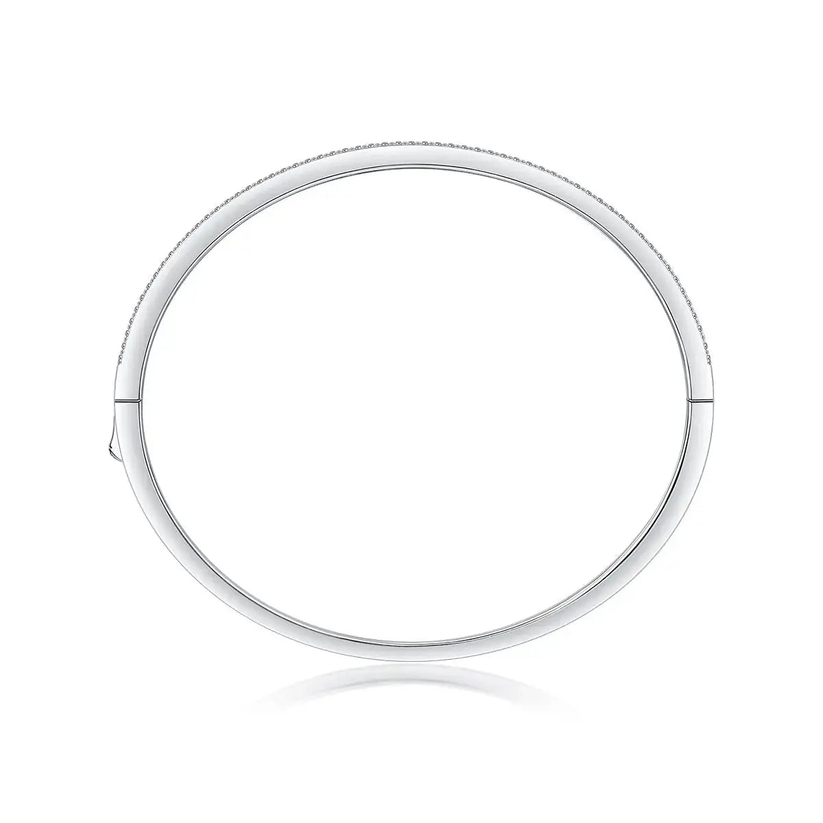 Set With Top-quality Moissanite, This Luxurious And Fashionable Light Luxury Jewelry Silver Bracelet Is Made Of S925 Silver Electroplated With Platinum NP Collection