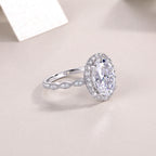 Bright Moon - Moissanite S925 Sterling Silver And Platinum-plated Diamond Ring