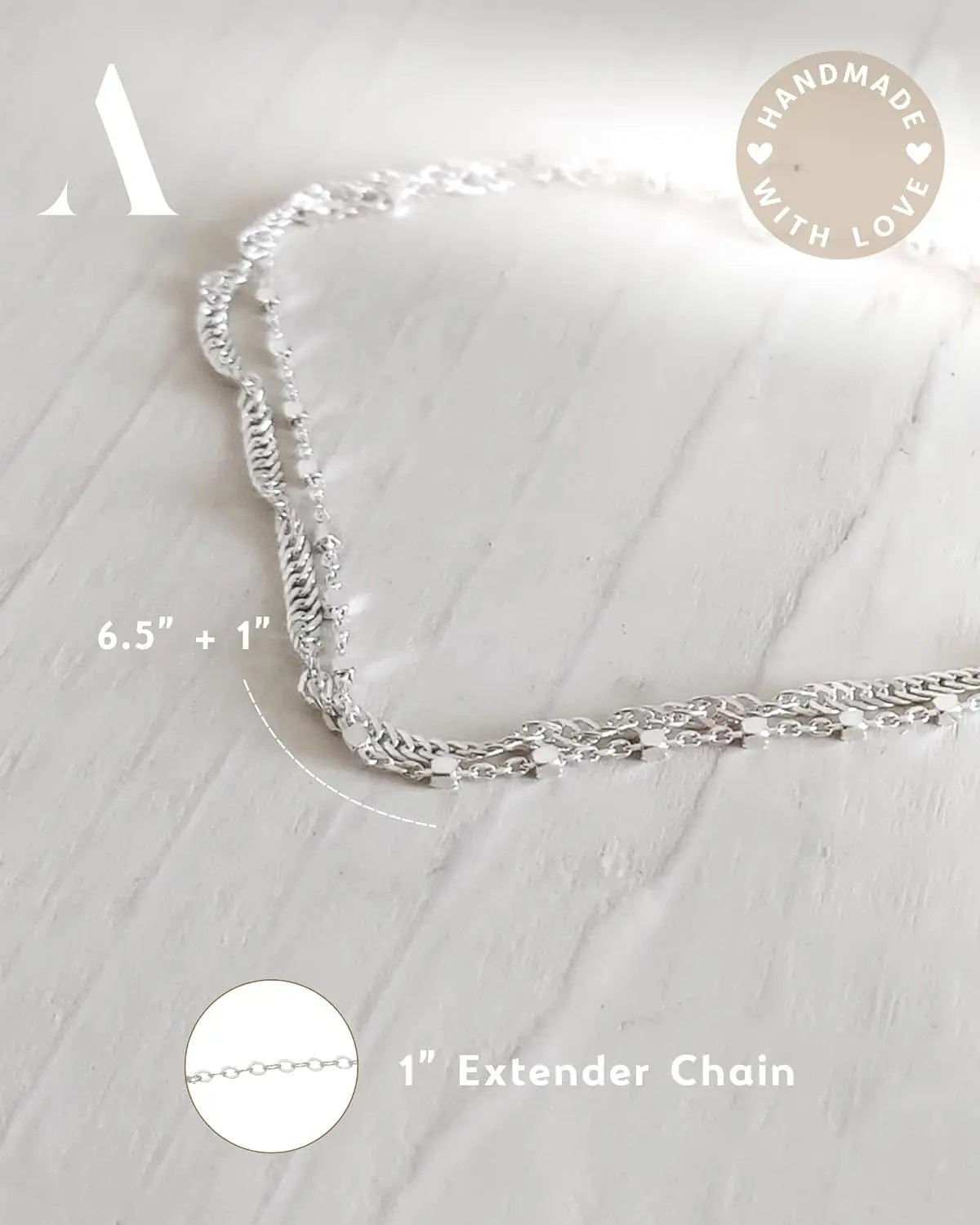 Double Stranded Sterling Silver Bracelet