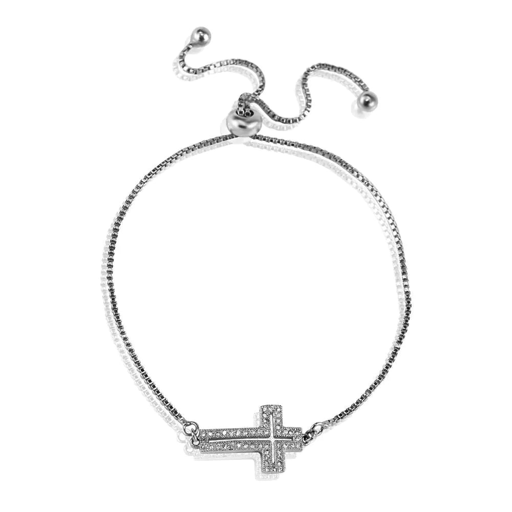 Cross Bracelet - Silver