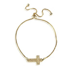 Cross Bracelet - Gold