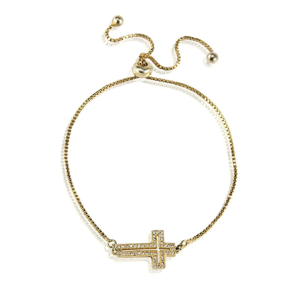 Cross Bracelet - Gold