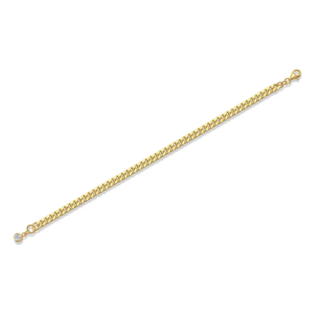 Set With Top-quality Moissanite, This Luxurious And Fashionable Light Luxury Trend Jewelry Silver Bracelet Is S925 Silver-plated With Gold NP Collection