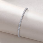 Piano Poet - Mosan Diamond S925 Silver Bracelet Rivaling Natural Diamonds