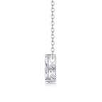 Moissanite S925 Sterling Silver and Platinum-Plated Diamond Necklace in the Shape of a Horse Eye