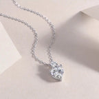 Ripple Phantom - A Fashionable And Light Luxury Jewelry Pendant Necklace Set With Top-quality Moissanite, S925 Silver Plated Platinum NP Collection