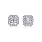 Mini Moissanite Stud Earrings – S925 Sterling Silver Platinum-Plated
