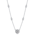 Natural Reverie - 1-carat Moissan Diamond S925 Sterling Silver And Platinum Plating Pendant