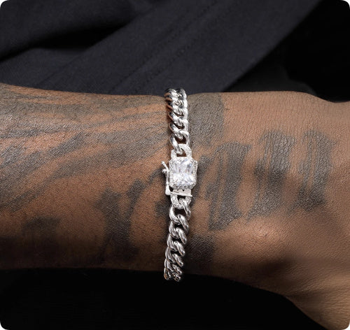 S925 Sterling Silver Cuban Bracelet