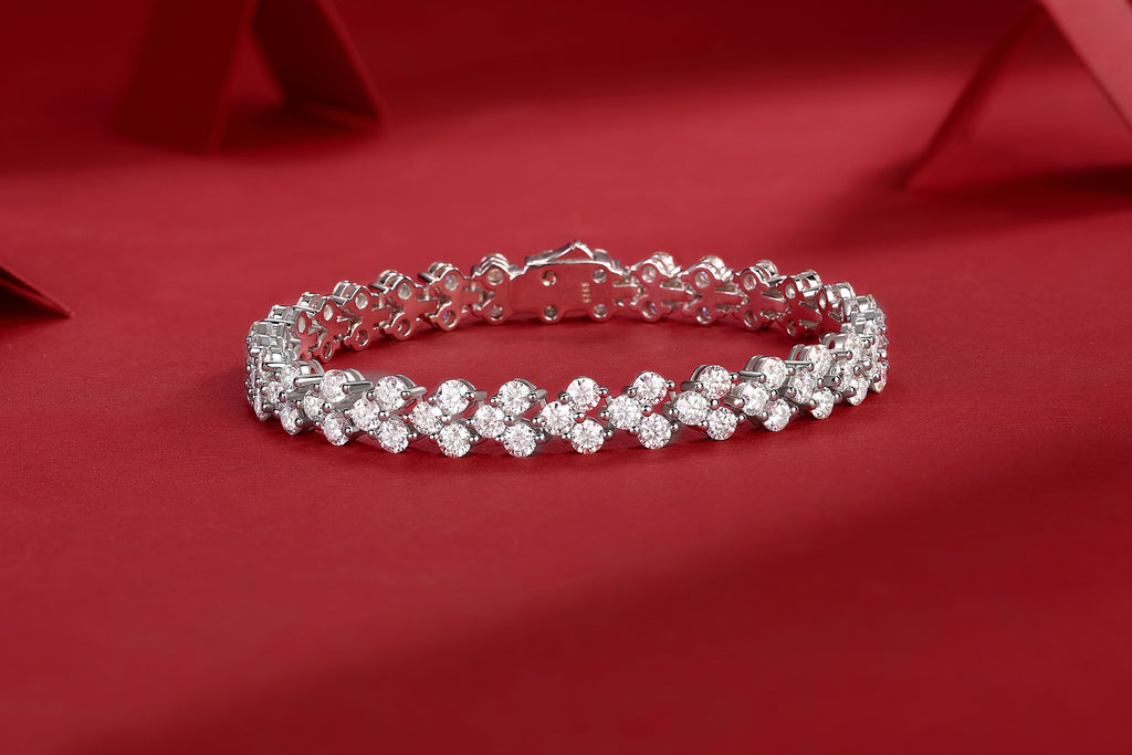 Kanong Mossan Diamond S925 Silver Bracelet