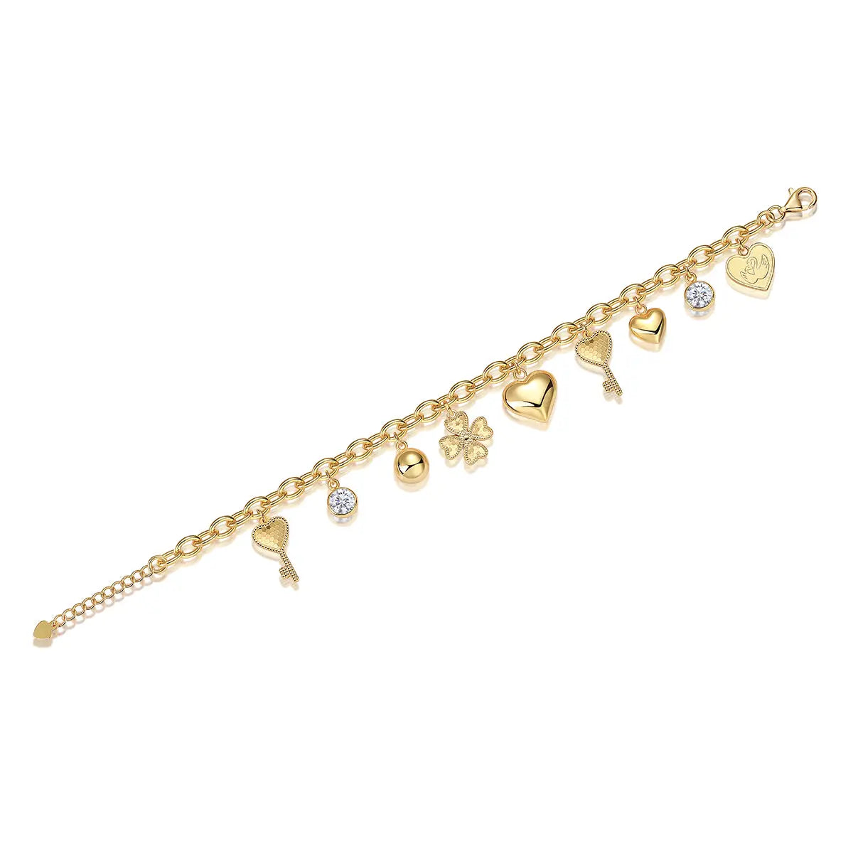 1-Carat Moissanite S925 Gold-Plated Silver Bracelet – Luxurious Light Luxury Jewelry NP Collection