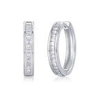 Diamond Earrings Earrings Studded With Mosan Diamond Silver