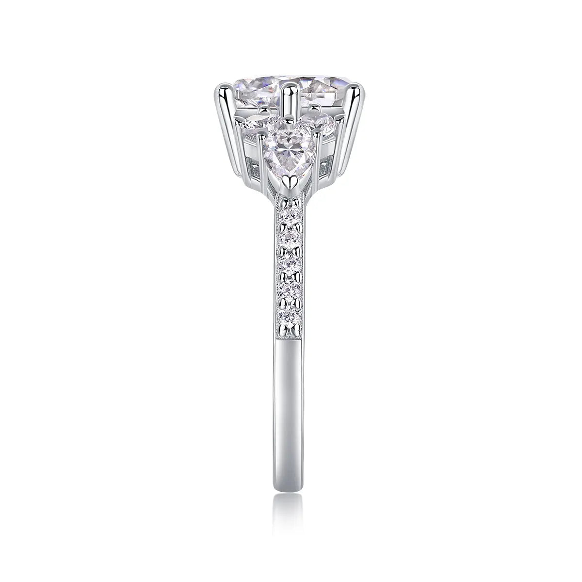 Diamond Ring with Moissanite 