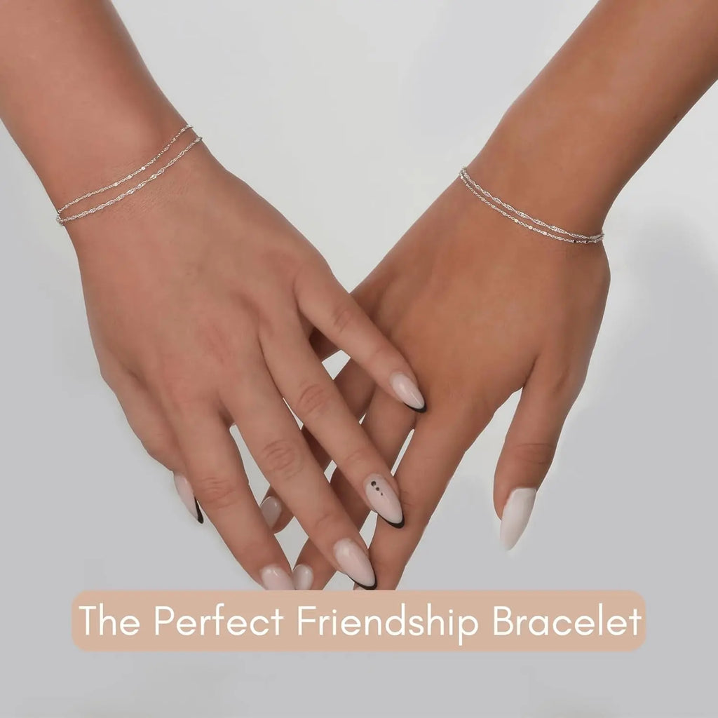 Double Stranded Sterling Silver Bracelet