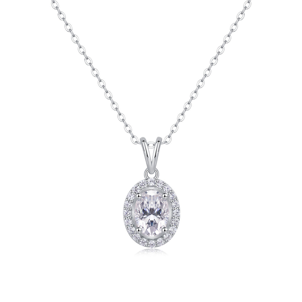 Infinite - Moissanite S925 Sterling Silver And Platinum Plating Pendant