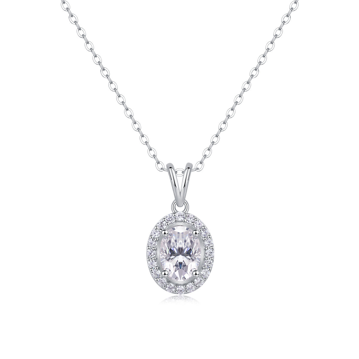 Infinite - Moissanite S925 Sterling Silver And Platinum Plating Pendant