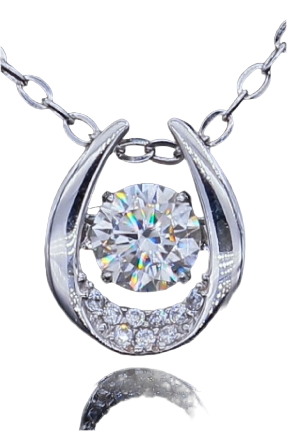 Moissanite Zircon Pendant Necklace