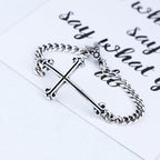 Sterling Silver Jewelry New Cross Bracelet