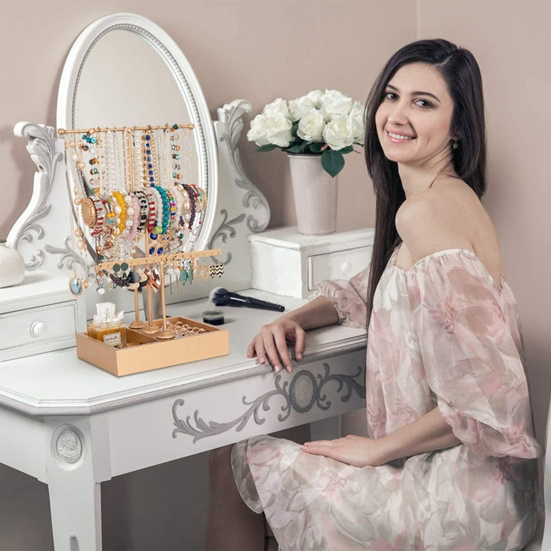 T-shaped Jewelry Stand, Ring Storage, Dressing Table, Net Celebrity Live Display Stand