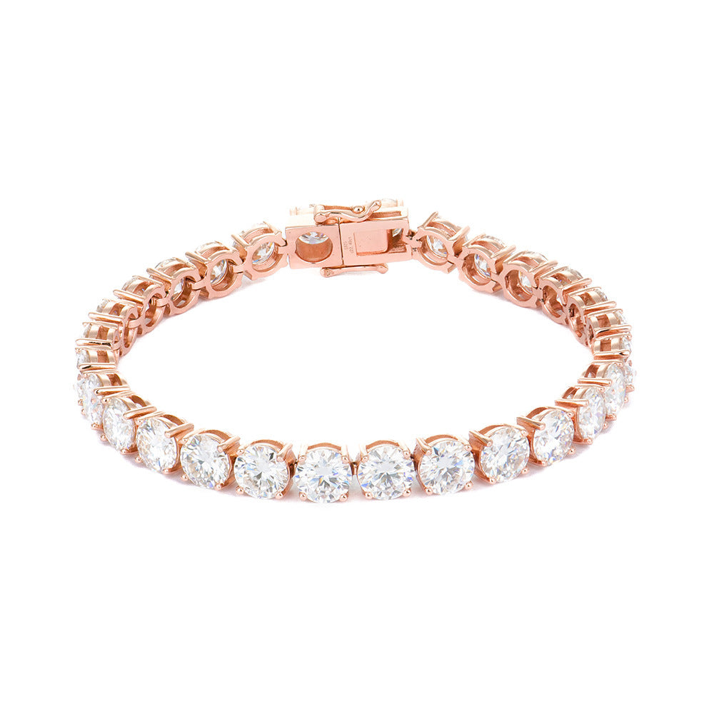 2-6mm Full Set Moissanite Girl S925 Silver Ao Advanced Design Bracelet