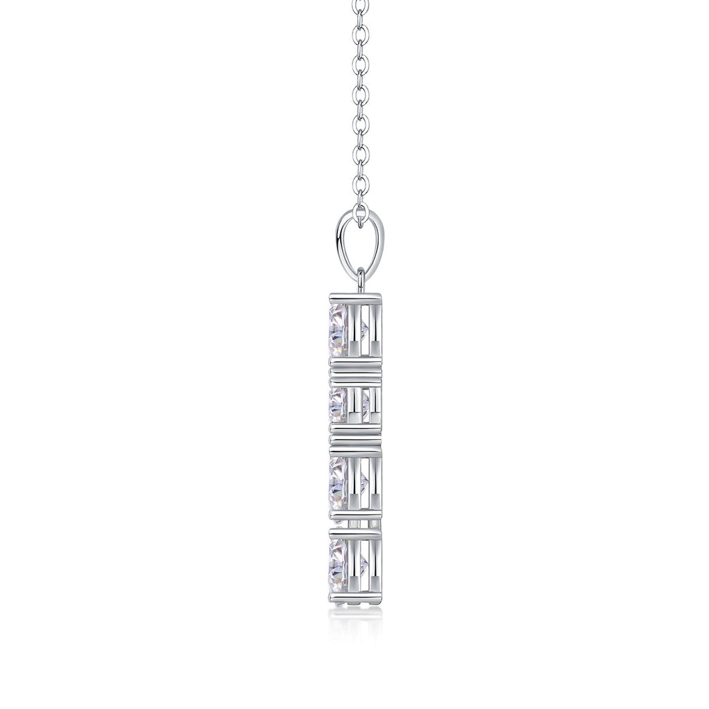 Soul Guidance - Jewelry Pendant With Moissanite S925 Sterling Silver And Platinum-plated Diamond, Moissanite Silver Jewelry
