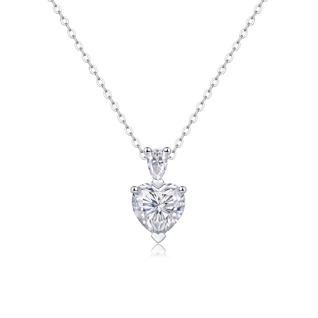 The Beloved Of The Heart - Moissanite S925 Sterling Silver And Platinum Plating Pendant