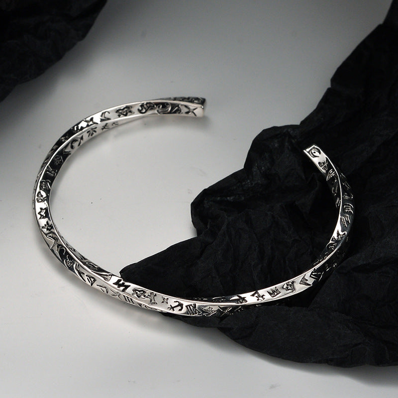 S925 Sterling Silver Mobius Bracelet