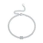 Luxury Rubik’s Cube Moissanite Diamond Bracelet – Sterling Silver Fashion Jewelry Comparable to Natural Diamond NP Collection