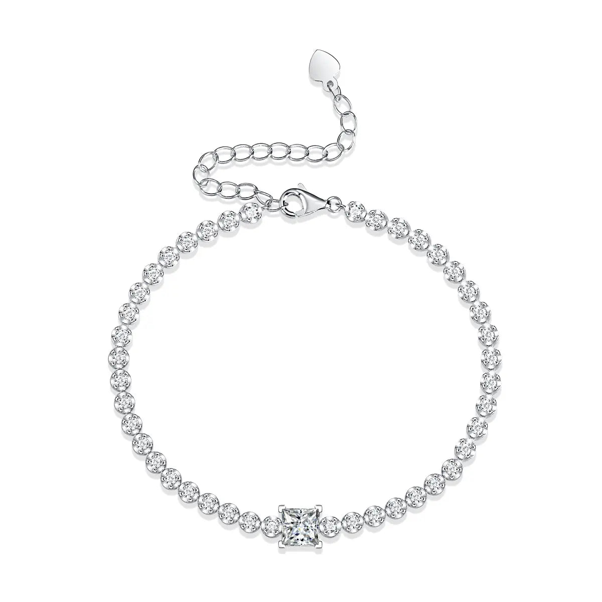 Luxury Rubik’s Cube Moissanite Diamond Bracelet – Sterling Silver Fashion Jewelry Comparable to Natural Diamond NP Collection