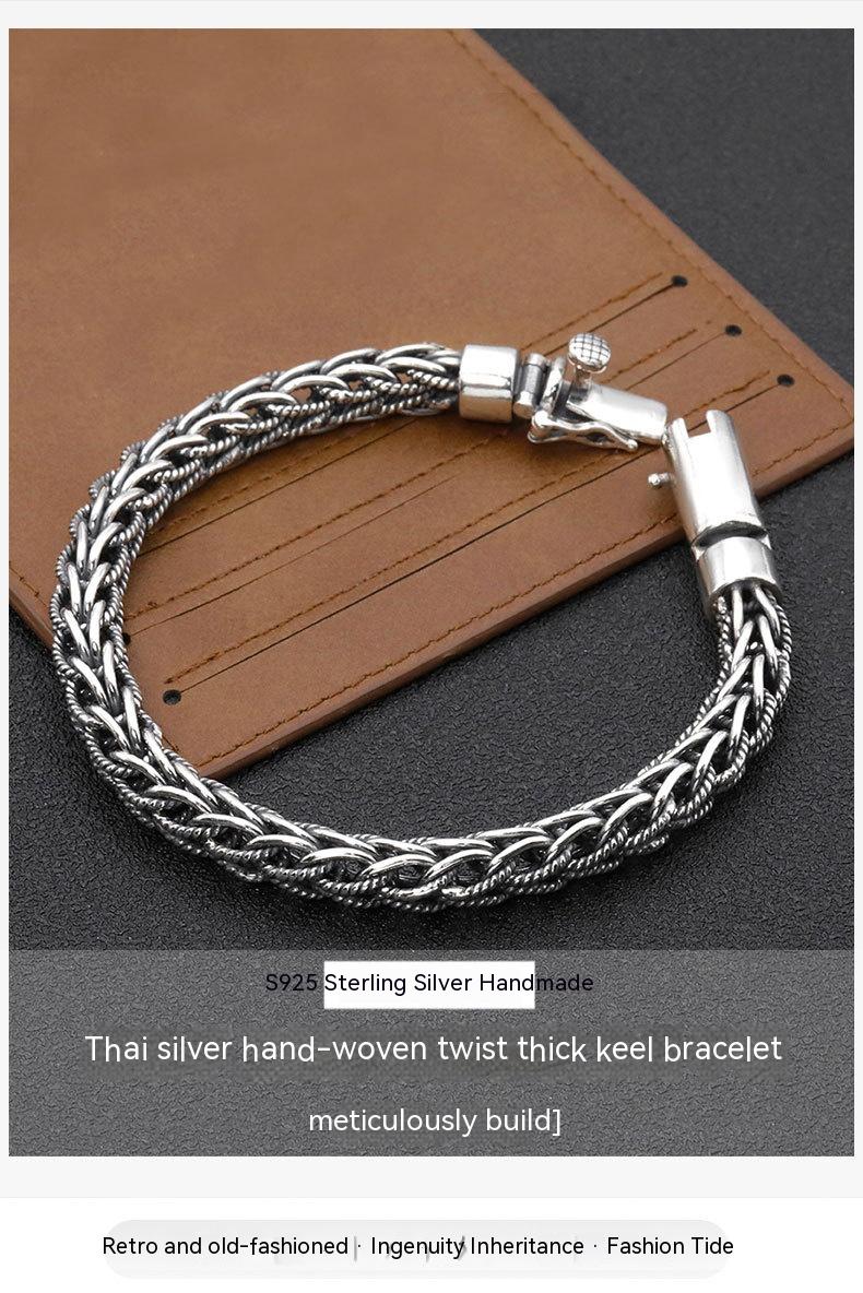 Hand-Woven Thick Keel Bracelet