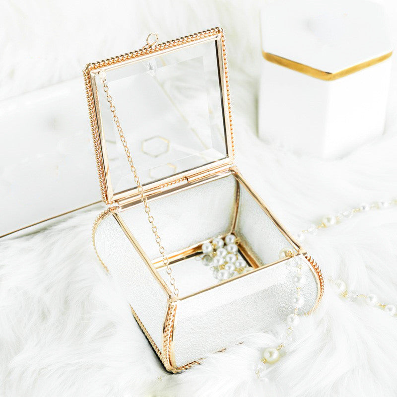 Glass crystal European jewelry box