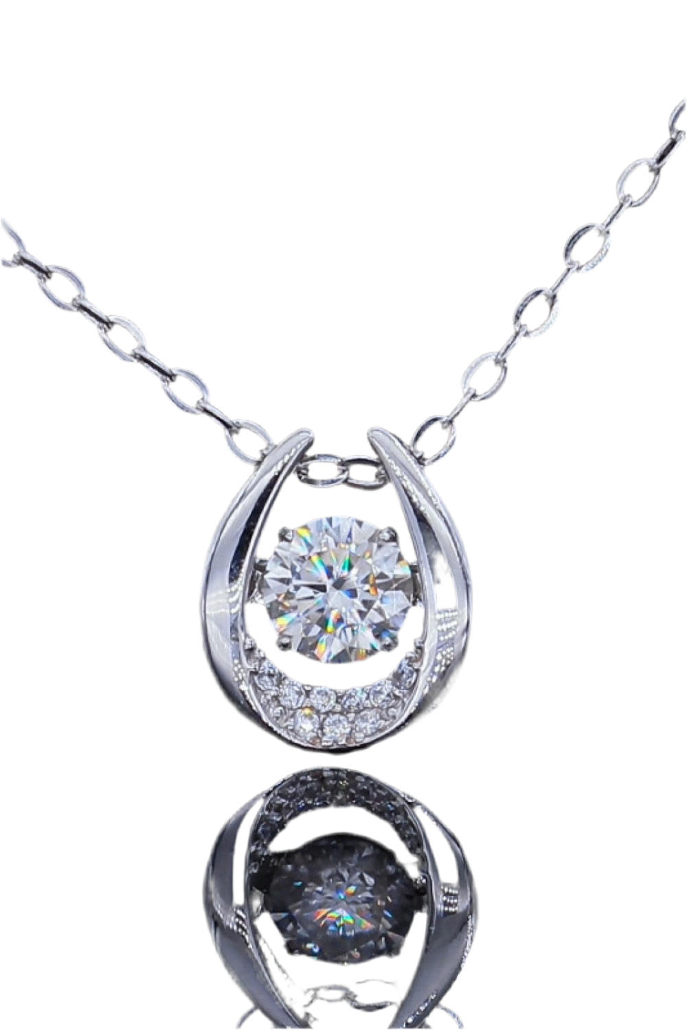 Moissanite Zircon Pendant Necklace