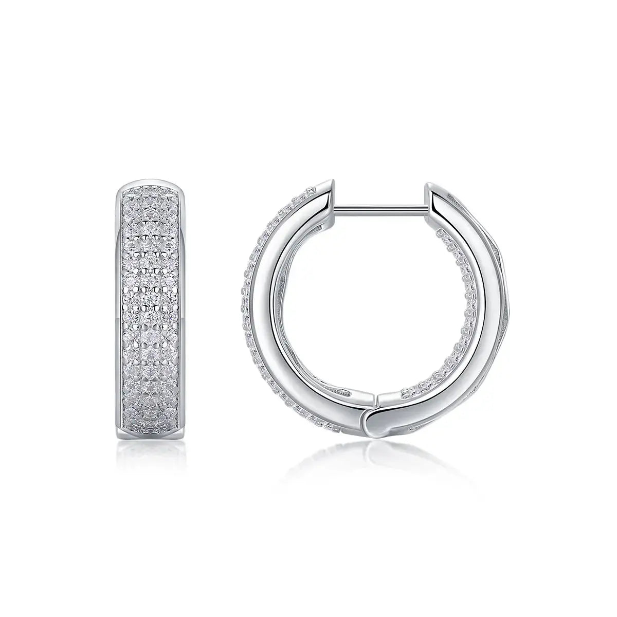 1Years – Fashionable Earrings and Stud Jewelry with Moissanite, S925 Sterling Silver, Platinum-Plated NP Collection