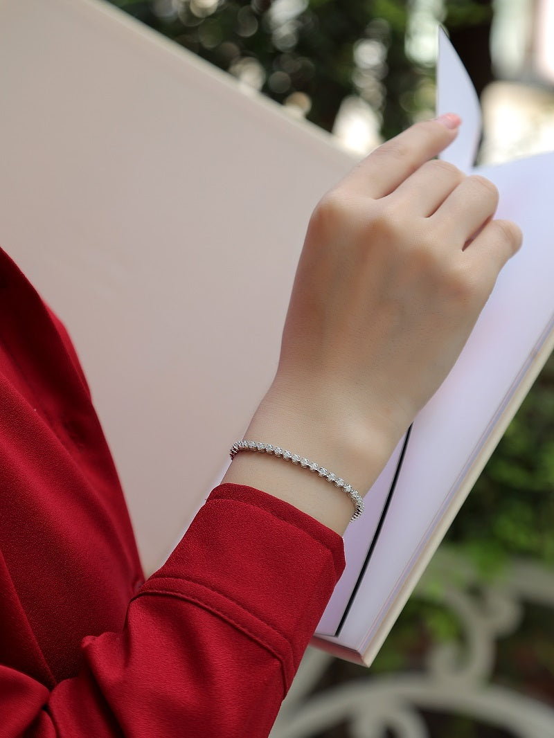 Starlight Mosan Diamond S925 Silver Bracelet