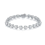 A 0.1-carat Luxurious And Fashionable Light Luxury Trend Jewelry Silver Bracelet With Top-quality Moissanite, Made Of S925 Silver-plated Platinum Material. - N&P Colletion