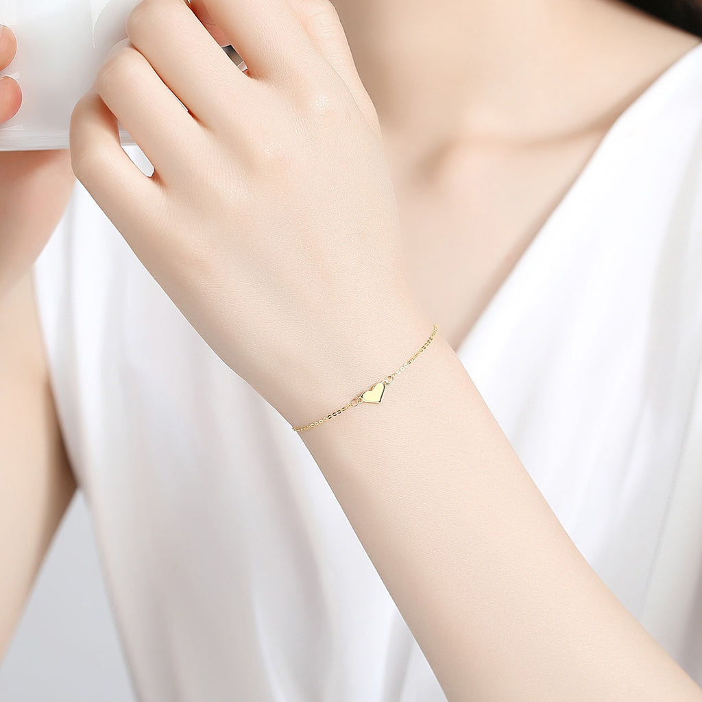 Simple 14k yellow gold bracelet