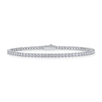 One Of A Kind Mosan Diamond Silver Diamond Bracelet