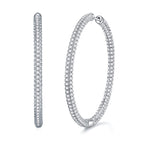 Light Coco Diamond Earrings Stud Set With Mosan Diamond Silver Ornaments