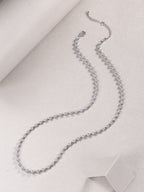 Heart-to-heart - Moissanite S925 Sterling Silver And Platinum Plating Necklace