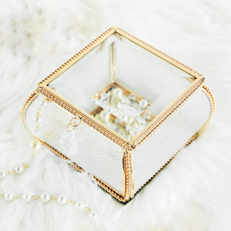 Glass crystal European jewelry box