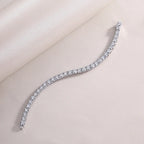 Universal Gravitation – Moissanite Fashion Light Luxury Silver Bracelet, S925 Platinum Plated NP Collection