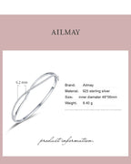 S925 Sterling Silver Cross Diamond Opening Bracelet Temperament Wild