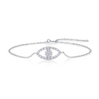 1Wishing Elf Luxury Fashion Mosan Diamond S925 Silver Bracelet NP Collection