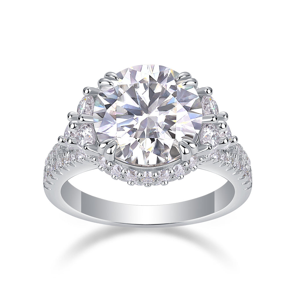 Dance With Youth - 5-carat Moissan Diamond S925 Sterling Silver And Platinum-plated Diamond Ring
