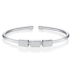 A Luxurious And Fashionable Minimalist Jewelry Bracelet Featuring Top-quality Moissanite, Made Of S925 Silver Electroplated With Platinum. - N&P Colletion