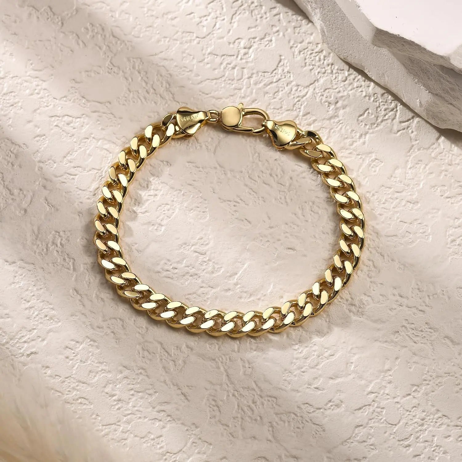 5Mm 14K Gold Cuban Bracelet 