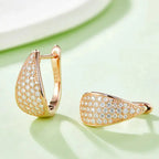 Moissanite Luxury and Fashionable Light Luxury Silver Stud Earrings – S925 Platinum Plated - N&P Colletion