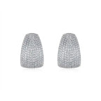 Moissanite Luxury And Fashionable Light Luxury Jewelry Silver Stud Earrings S925 Silver Plated Platinum NP Collection